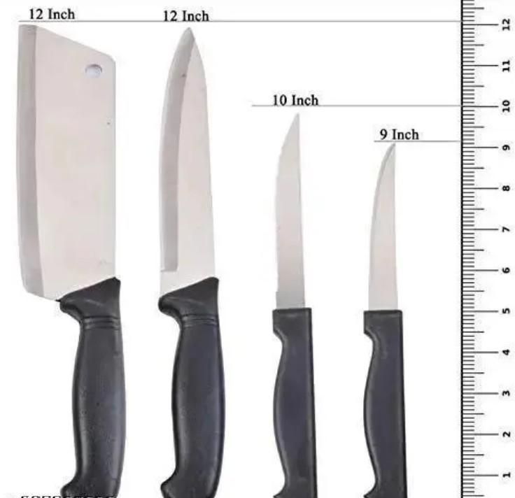 Wooden Chopping Board With 5-Pcs Knife Set Free