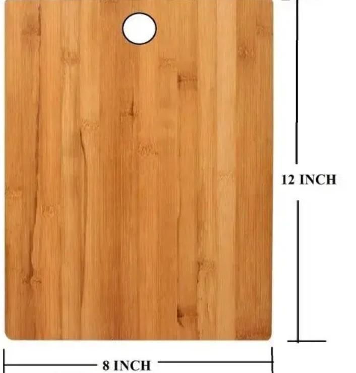 Wooden Chopping Board With 5-Pcs Knife Set Free