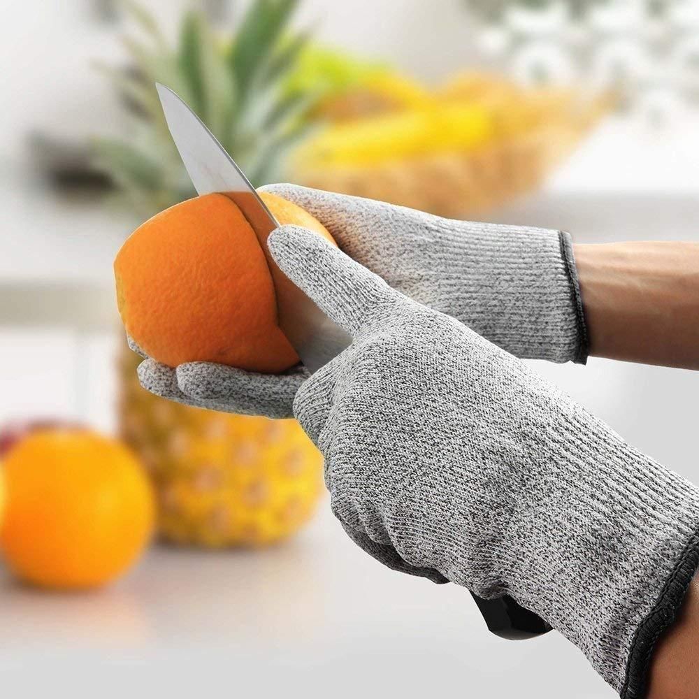 Wooden Chopping Board With 5-Pcs Knife Set Free